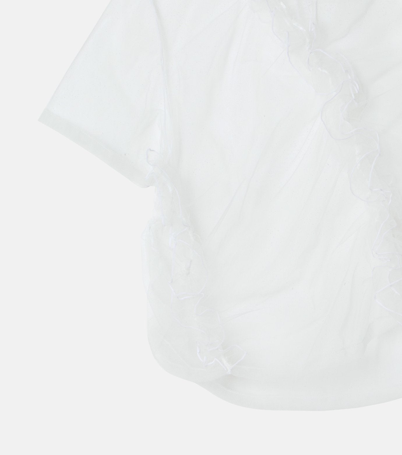 Tulle Ruffle Detail T-Shirt