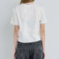 Tulle Ruffle Detail T-Shirt