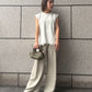 Lace Detail Sleeveless T-Shirt