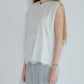 Lace Detail Sleeveless T-Shirt