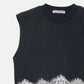 Lace Detail Sleeveless T-Shirt
