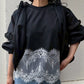 Lace Detail Sleeveless T-Shirt
