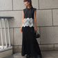 Lace Detail Sleeveless T-Shirt