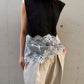 Lace Detail Sleeveless T-Shirt