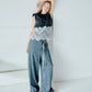 Lace Detail Sleeveless T-Shirt