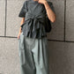 Flared Bow-Detail T-Shirt