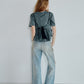 Flared Bow-Detail T-Shirt