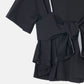 Flared Bow-Detail T-Shirt