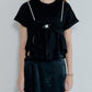 Flared Bow-Detail T-Shirt