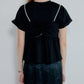 Flared Bow-Detail T-Shirt