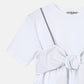 Flared Bow-Detail T-Shirt