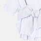 Flared Bow-Detail T-Shirt