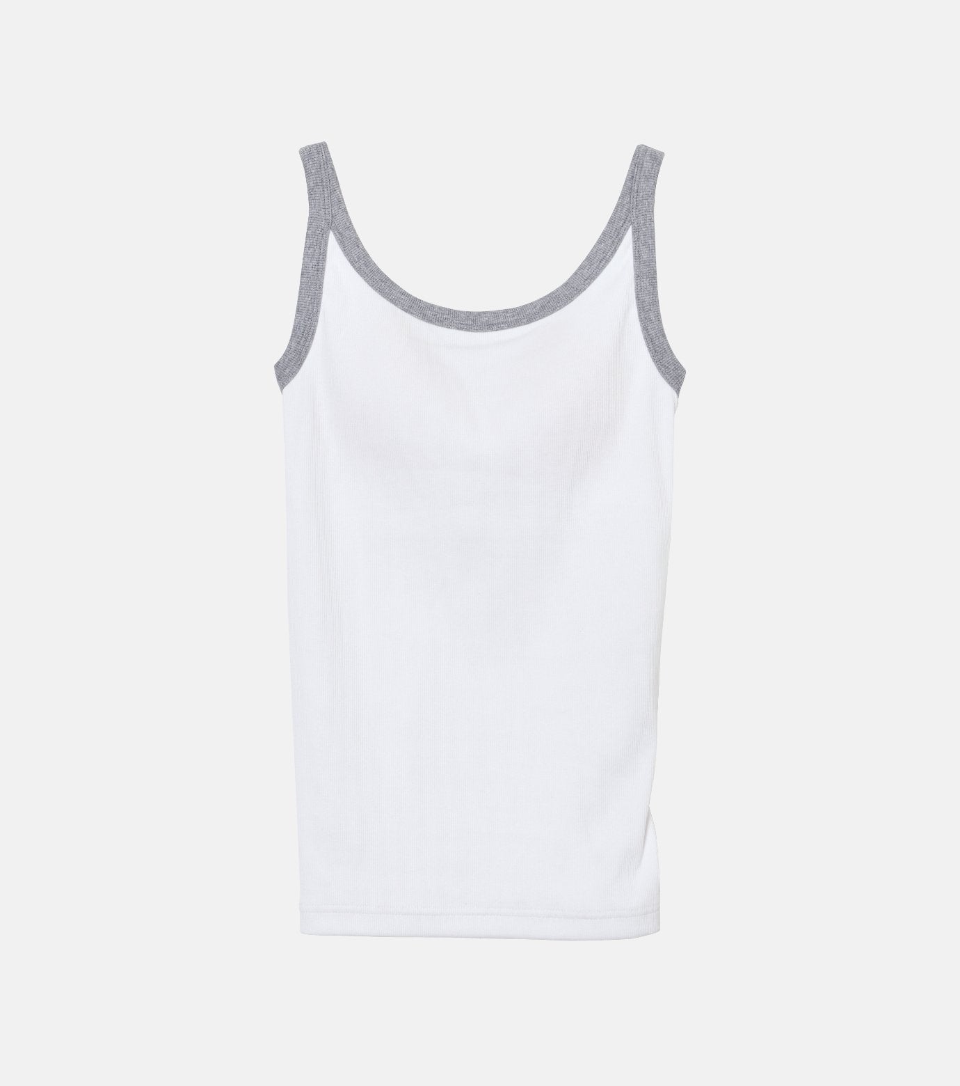 Contrast Trim Rib Tank