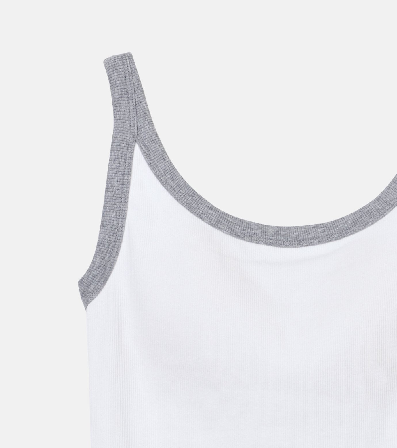 Contrast Trim Rib Tank