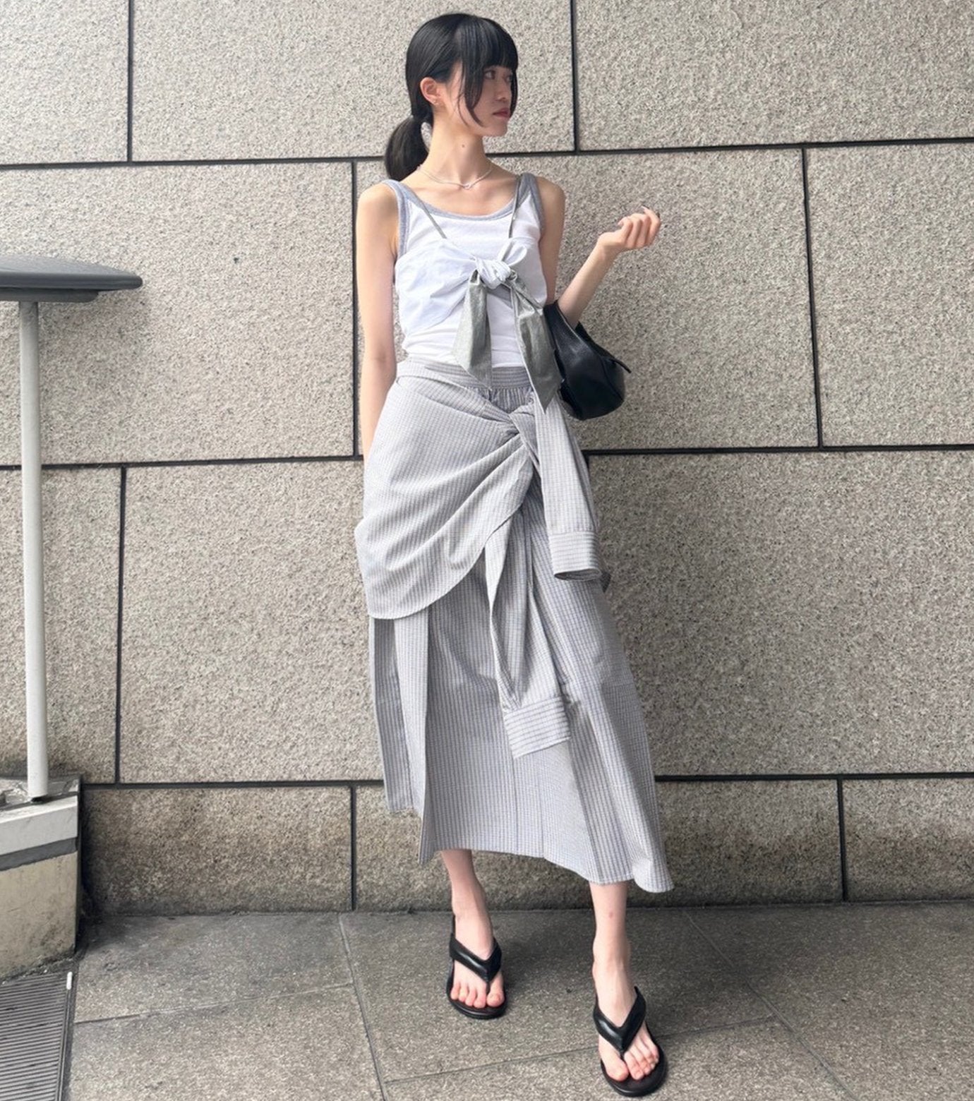 Contrast Trim Rib Tank