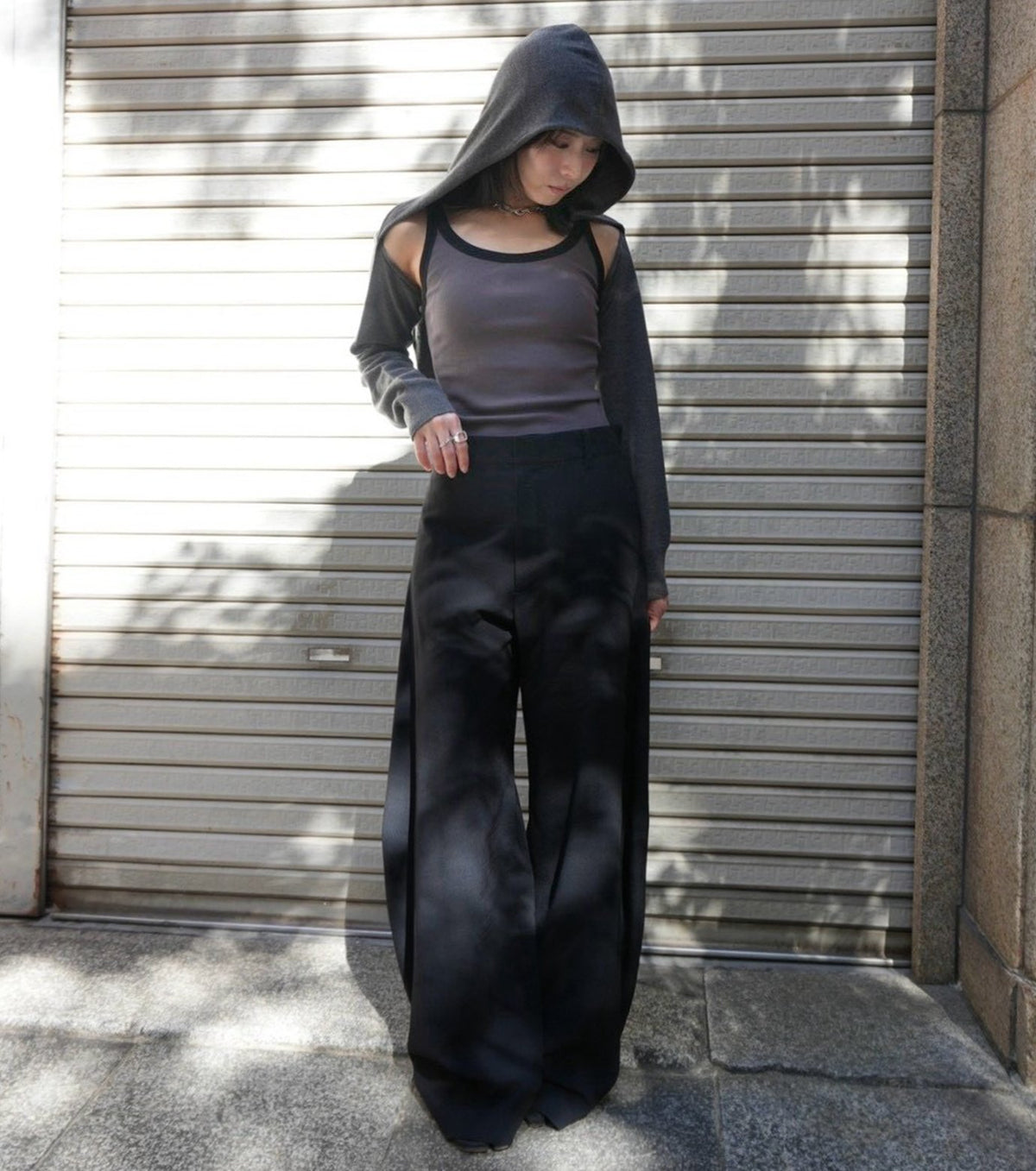 Contrast Trim Rib Tank