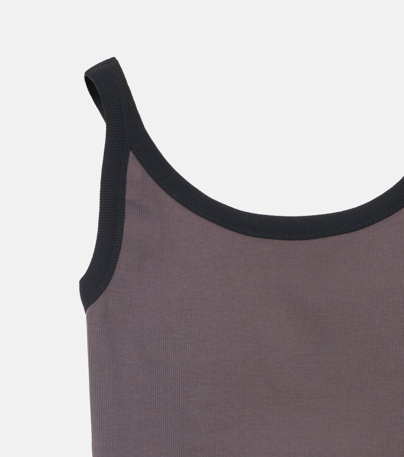 Contrast Trim Rib Tank