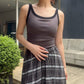 Contrast Trim Rib Tank