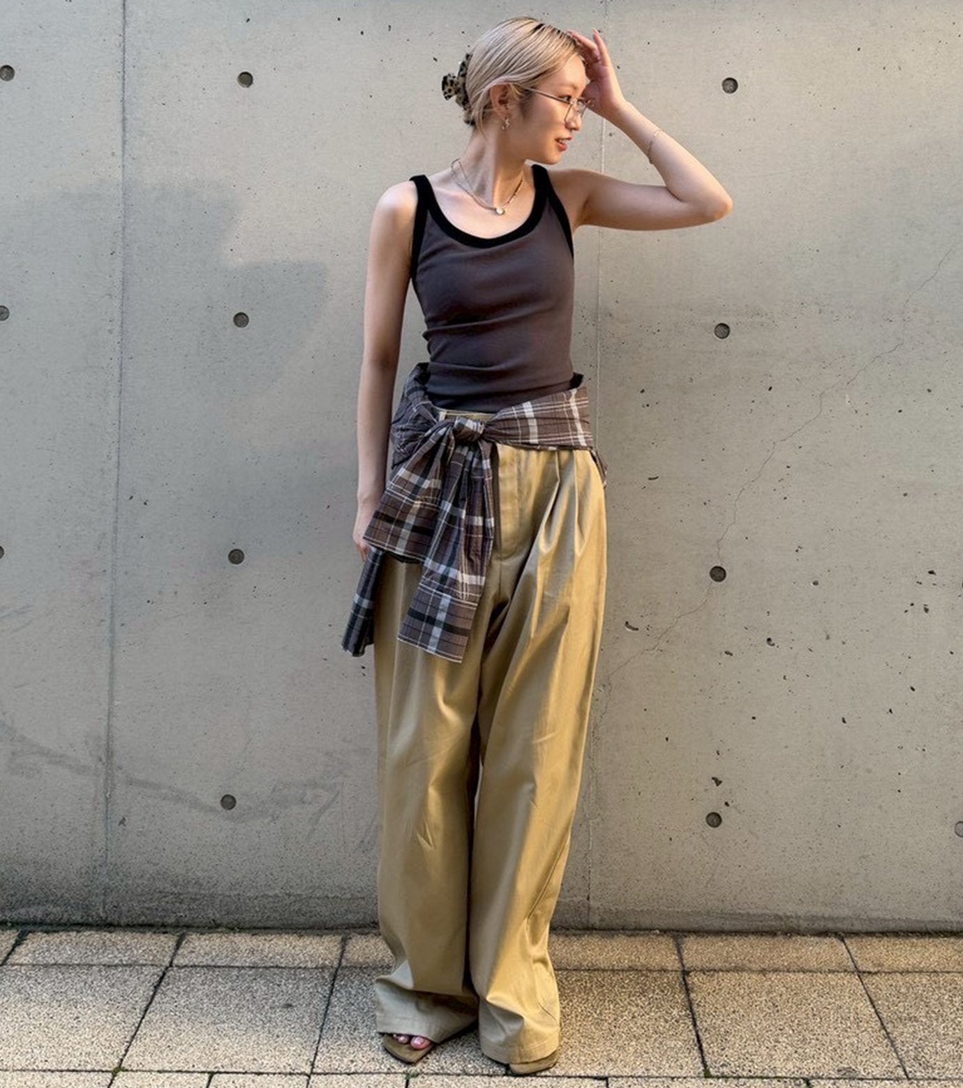 Contrast Trim Rib Tank