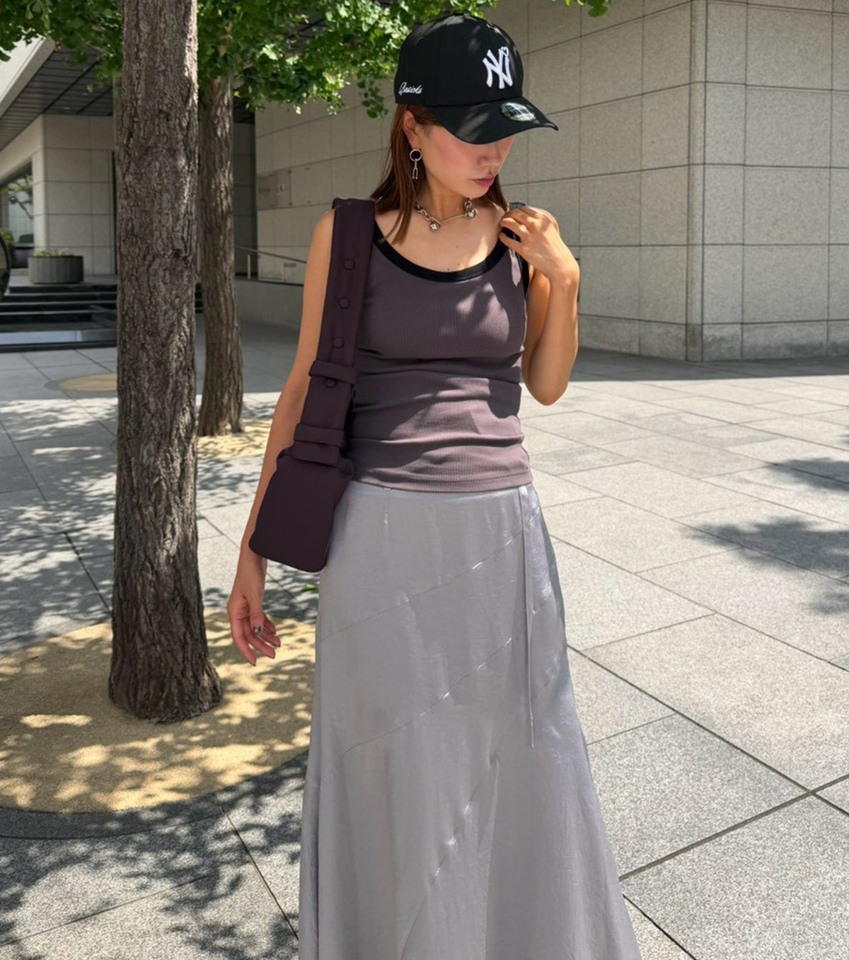 Contrast Trim Rib Tank