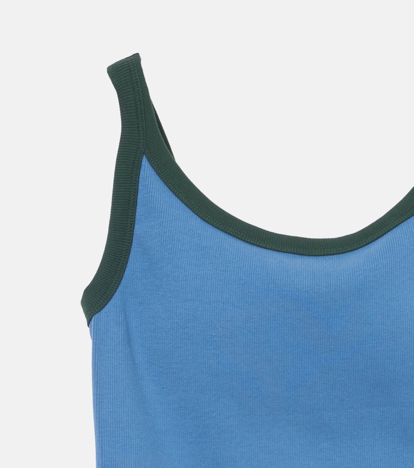 Contrast Trim Rib Tank