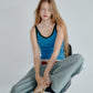 Contrast Trim Rib Tank