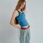 Contrast Trim Rib Tank