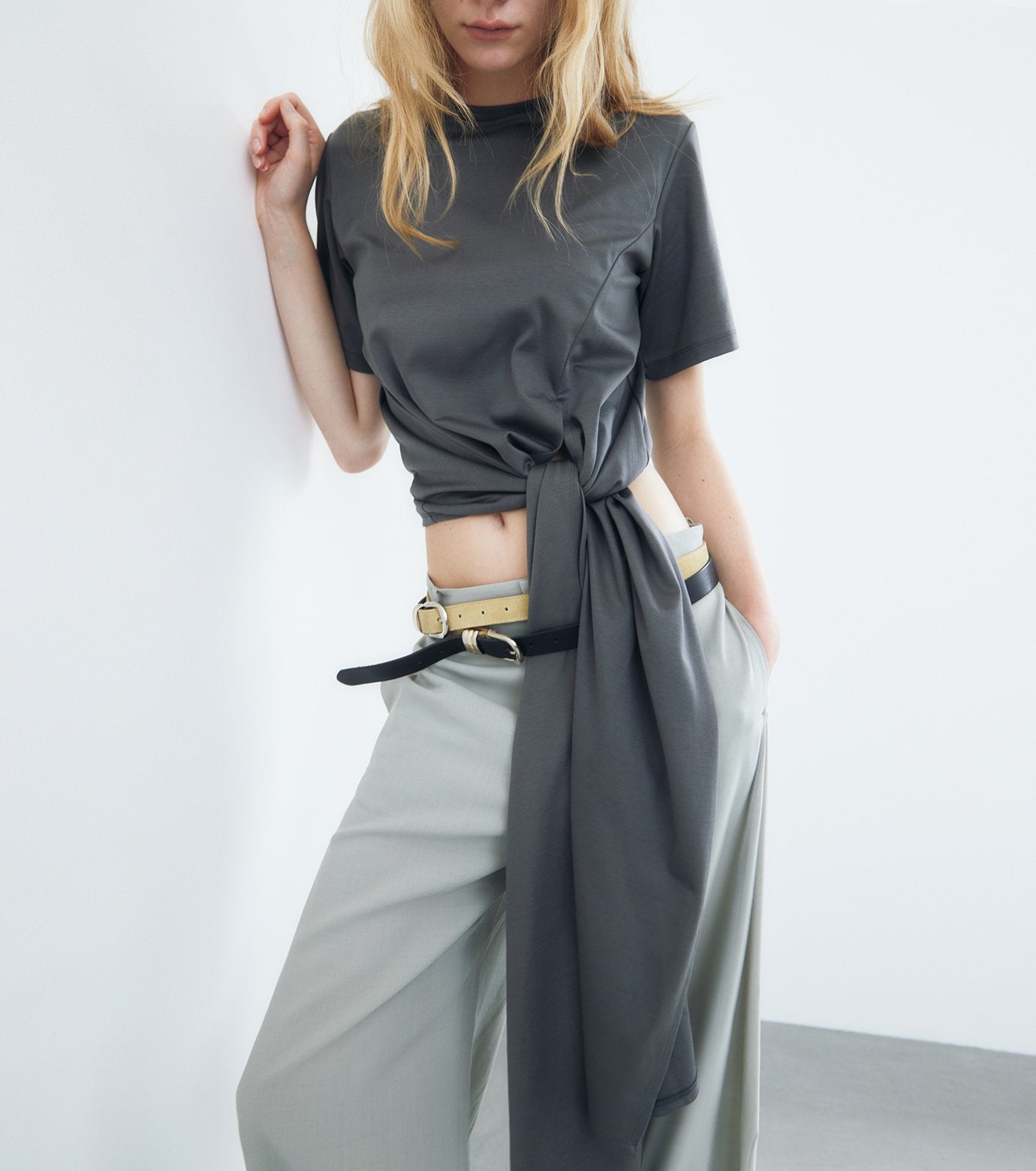 Tie-Detail T-Shirt