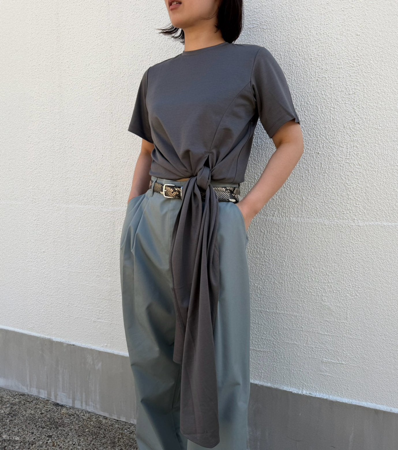 Tie-Detail T-Shirt