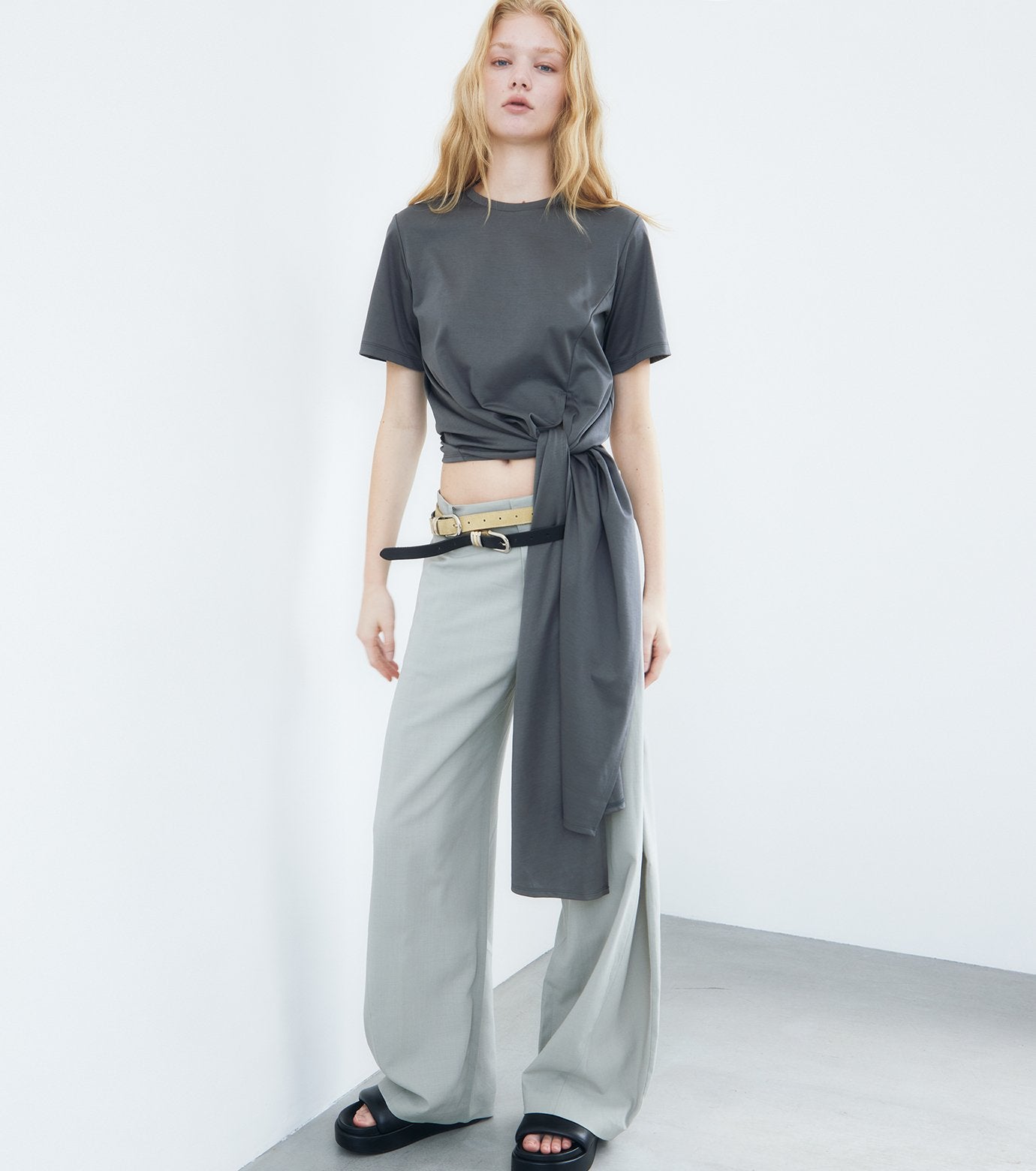 Tie-Detail T-Shirt