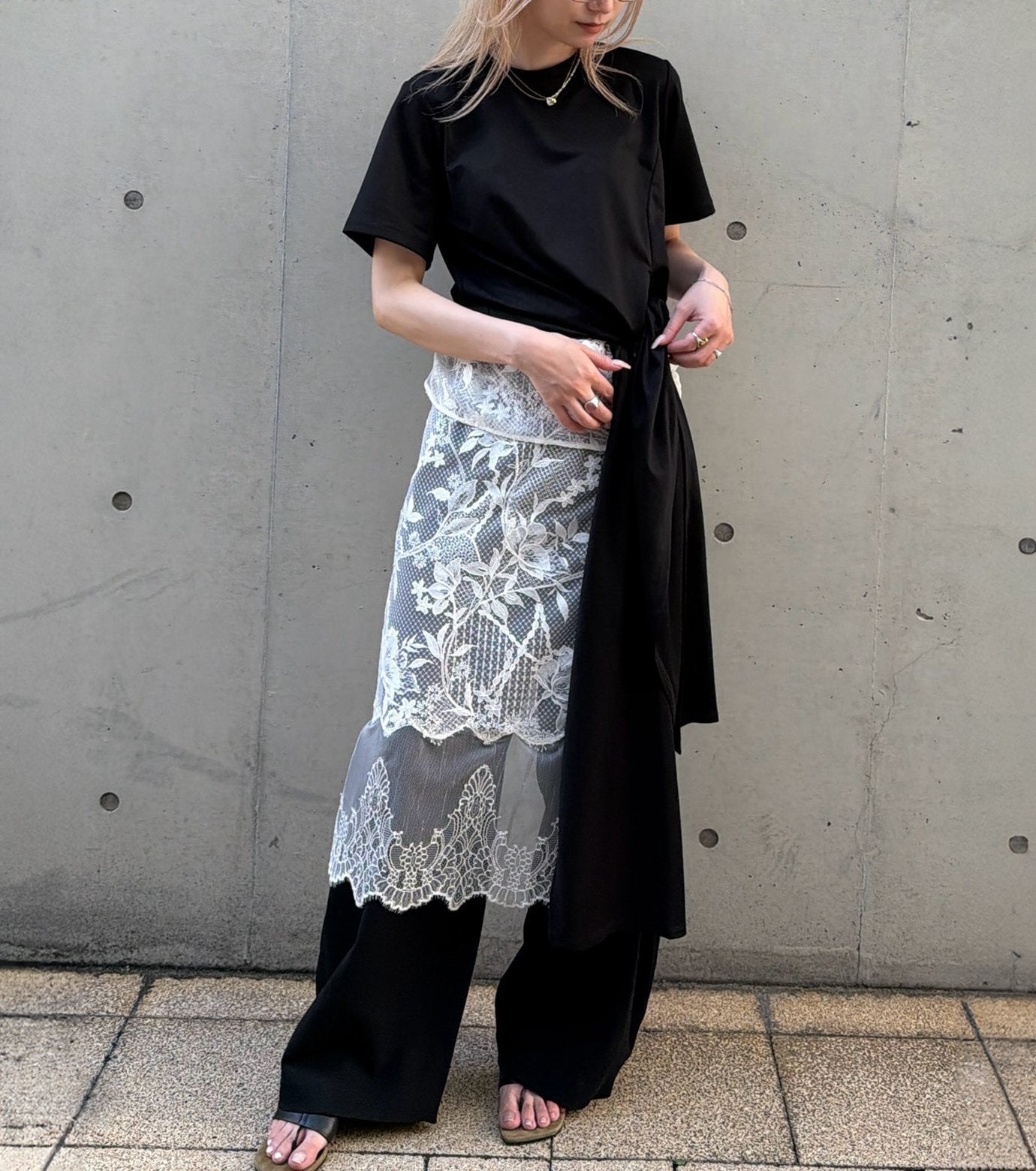 Tie-Detail T-Shirt