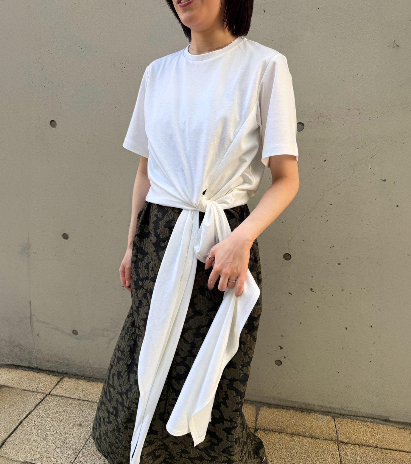 Tie-Detail T-Shirt