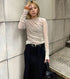 Ruched Tulle Top