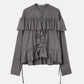 Wool Jersey Ruffle Top
