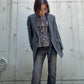 Wool Jersey Ruffle Top