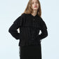 Wool Jersey Ruffle Top