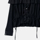 Wool Jersey Ruffle Top