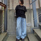Wool Jersey Ruffle Top