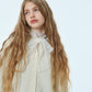 Embroidered Tulle Bow Tie Top