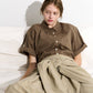 Checked Roll-Up Sleeve Shirt