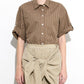 Checked Roll-Up Sleeve Shirt