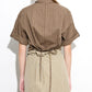 Checked Roll-Up Sleeve Shirt