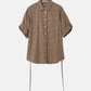 Checked Roll-Up Sleeve Shirt