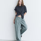 Checked Roll-Up Sleeve Shirt