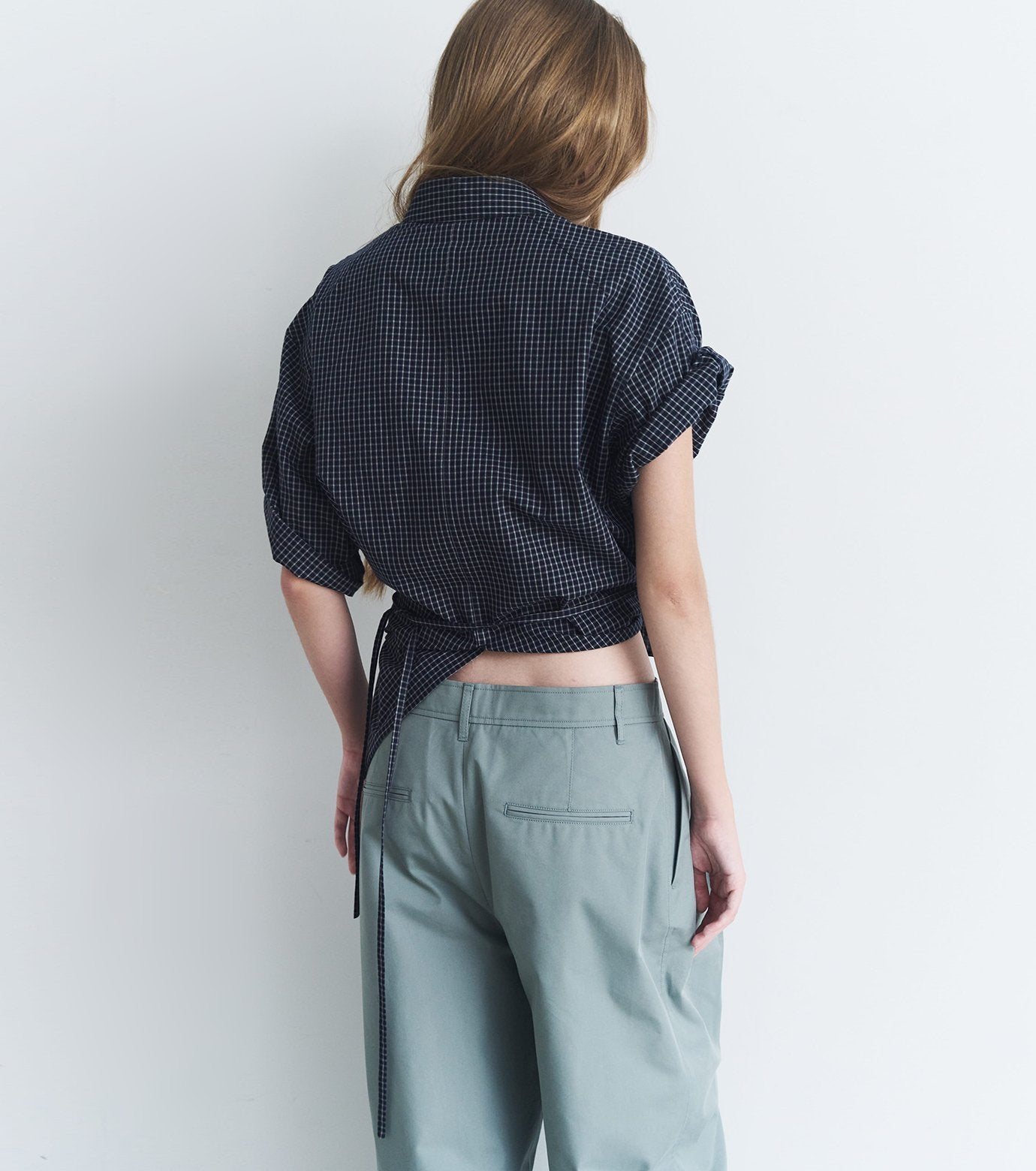 Checked Roll-Up Sleeve Shirt