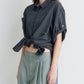 Checked Roll-Up Sleeve Shirt