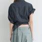 Checked Roll-Up Sleeve Shirt