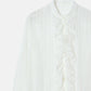 Lace Ruffle Detail Blouse