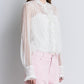 Lace Ruffle Detail Blouse