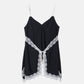 Lace-Trim Georgette Cami Top